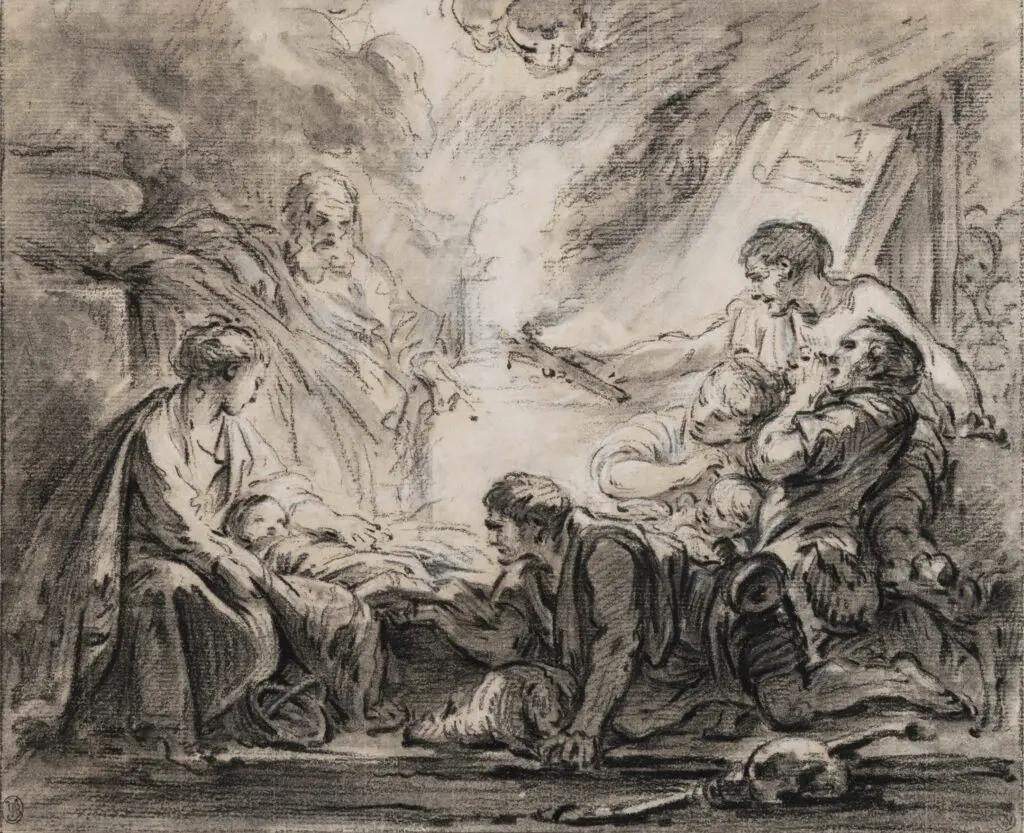 Lot 258, Francois Boucher's "Adoration of the Shepherds" 
