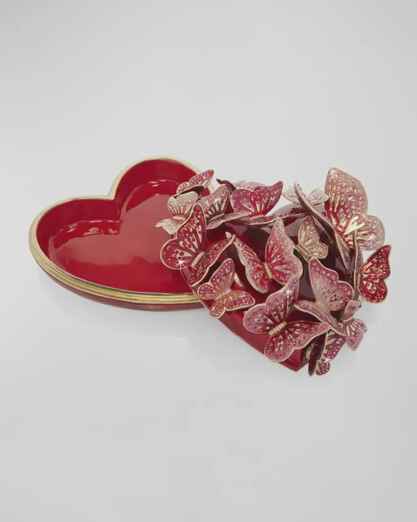Neiman Marcus Jay Strongwater Butterfly Heart Box $3,800