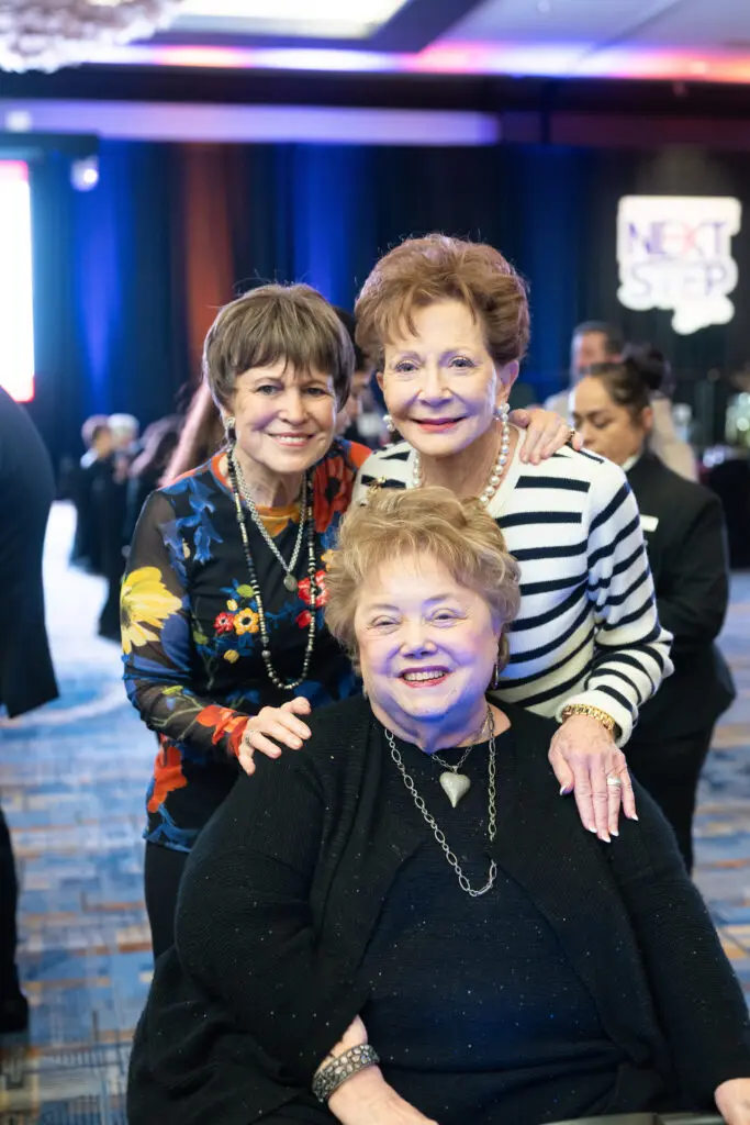Regina Rogers, Diana Brckman, Joyce Proler Schechter at the Seven Acres 'Next Step Gala' at the Hilton Americas-Houston (Photo by Daniel Ortiz)