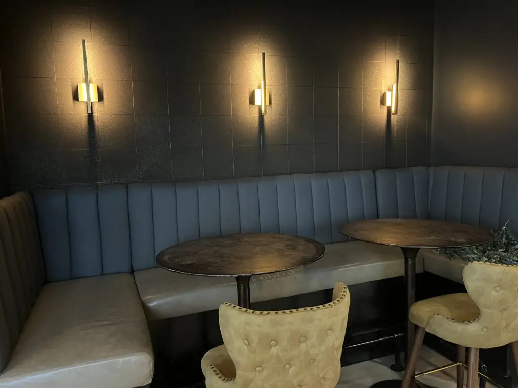 Salute Wine Bar has added new seating and comfortable touches to the self-pour concept.