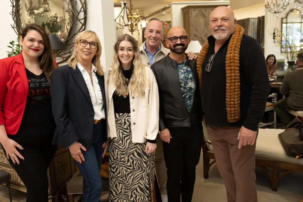 Debra Stewart, Victoria Johnson, Michael Bauer, Cearan Henley, Shaun Smith at Culp Associates (Photo by George Fiala)