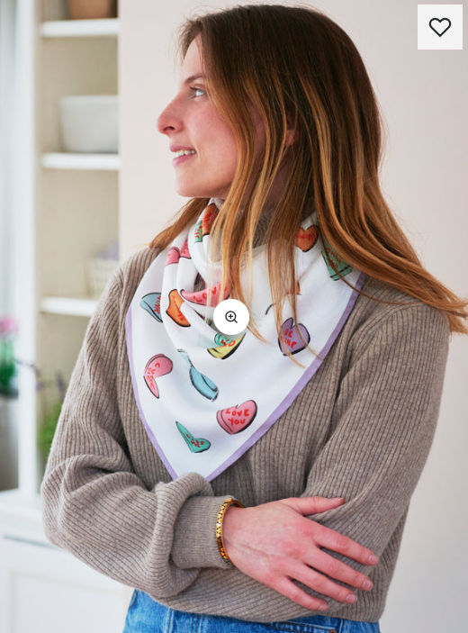 Conversation Hearts Scarf