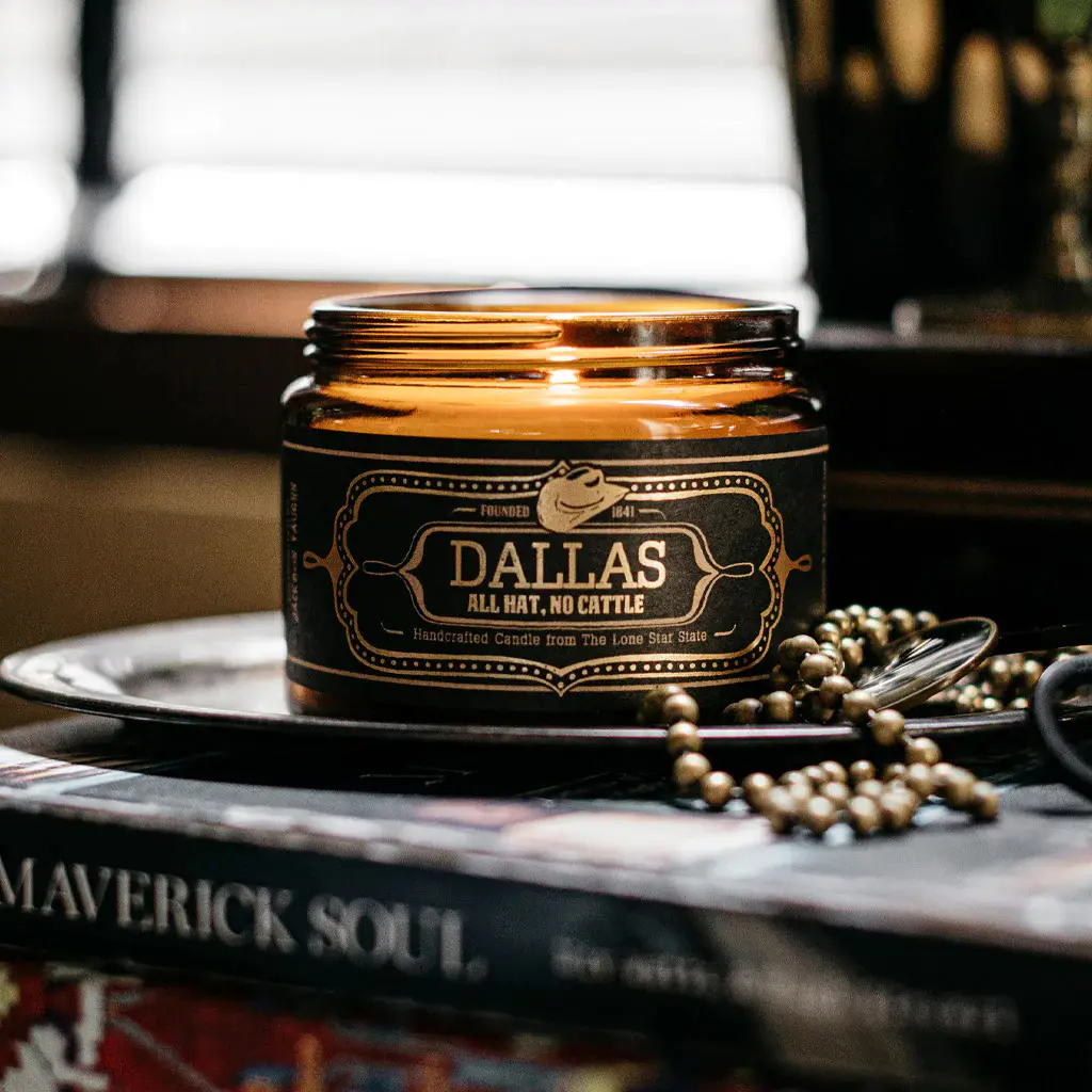 Society Dallas Candle, $38