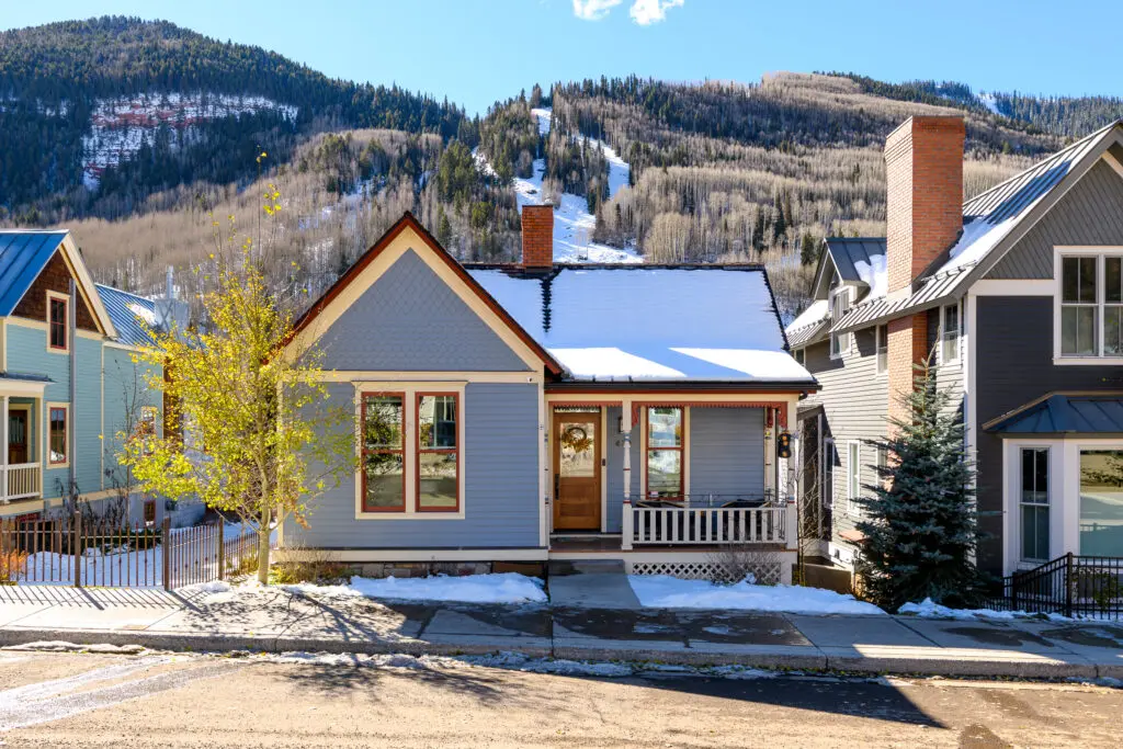 Close to the historic downtown and walking distance to the slopes, the home can sleep 12 people, making it great for families or reunions.