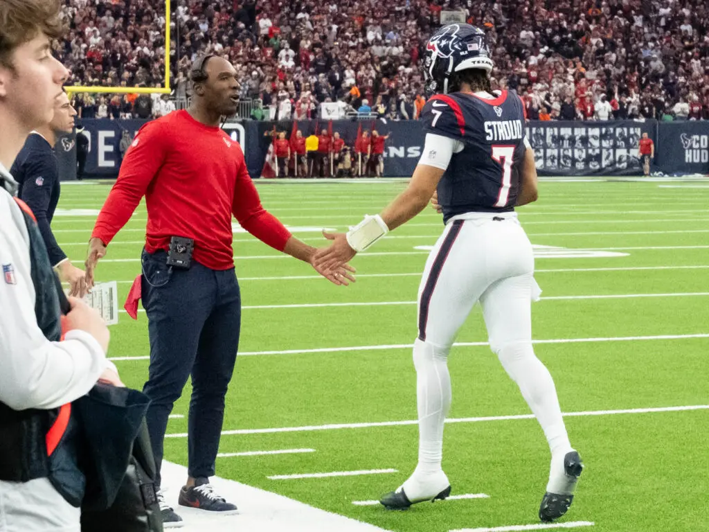 Houston Texans coach DeMeco Ryans and C.J. Stroud are always on the same page. (Photo by F. Carter Smith)