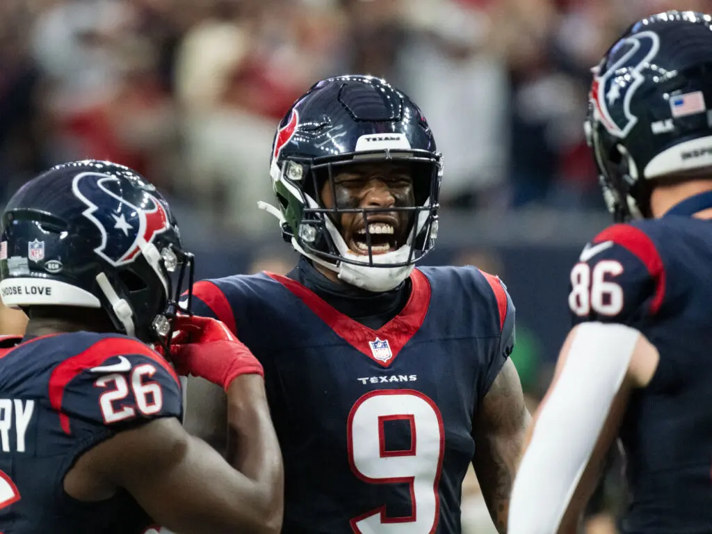 Houston Texans tight end Brevin Jordan personifies a team that plays loose and with real emotion. (Photo by F. Carter Smith)