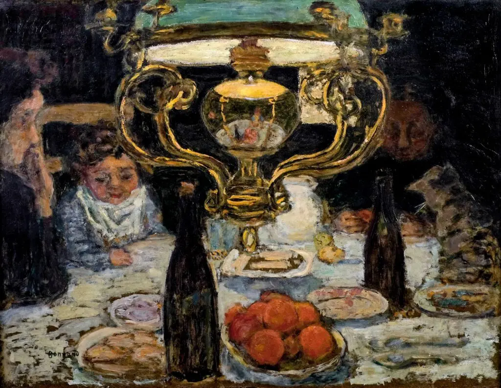Pierre Bonnard's "The Lamp," c. 1899 (Flint Institute of Arts, Flint, Michigan; Gift of The Whiting Foundation
and Mr. and Mrs. Donald E. Johnson, 
1977.25 © 2023 Artists Rights Society (ARS), New York) 