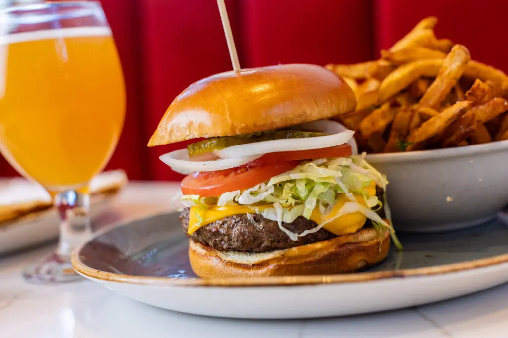 Tuck into a big, juicy burger at State Fair at this year's Eat Drink HTX.