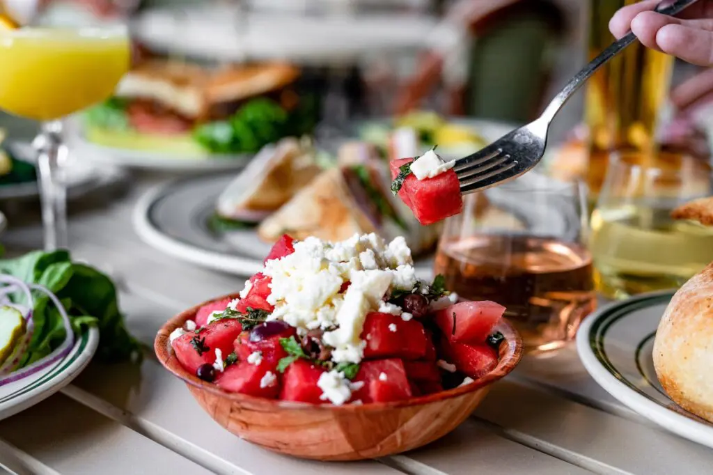 BB Lemon's watermelon salad (Photo by Kirsten Gilliam)