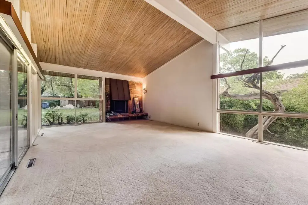 An original mid-century home for sale in North Dallas. 