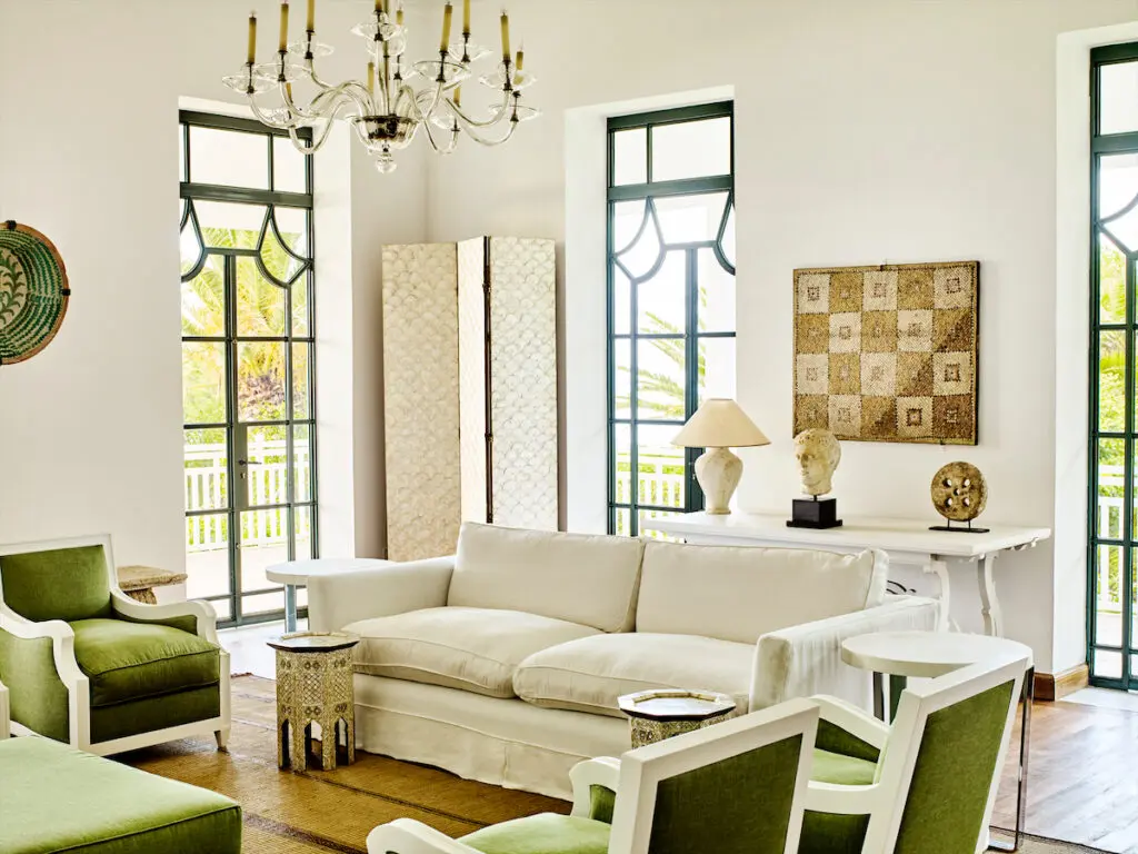 Salon at Villa Mabrouka. (Photo by Andrew Montgomery)
