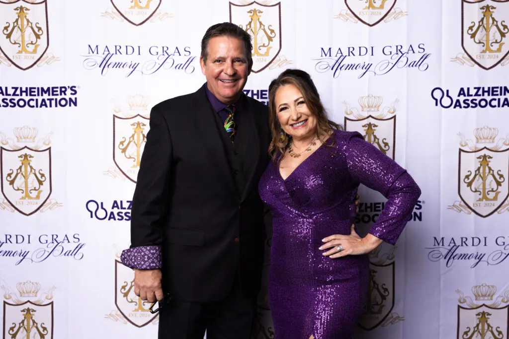 Sonya & Kevin Brazeal were named to the inaugural ALZ Krewe at the gala.