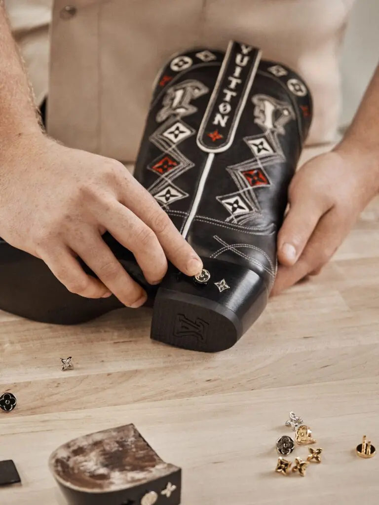 Louis Vuitton's limited-edition LV Texan Boot is crafted in the maison's Rochambeau Ranch in Alvarado, Texas.