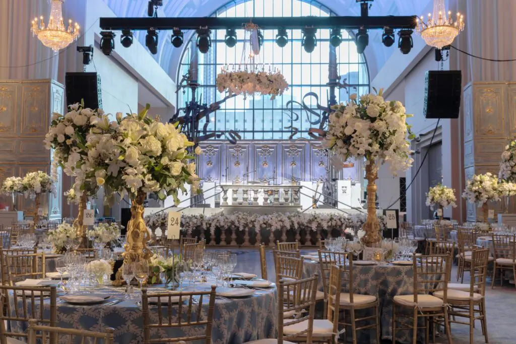 Vienna's Hofburg Imperil Palace recreated in decor at Wortham Theater Center for the 2024 Houston Ballet Ball. (Photo (Photo by Alida Bonifaz, The Events Company)