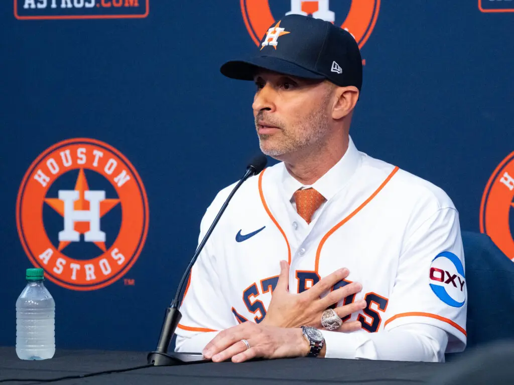 New Astros manager Joe Espada already has a championship ring from his team as an Astros coach. (Photo by F. Carter Smith)