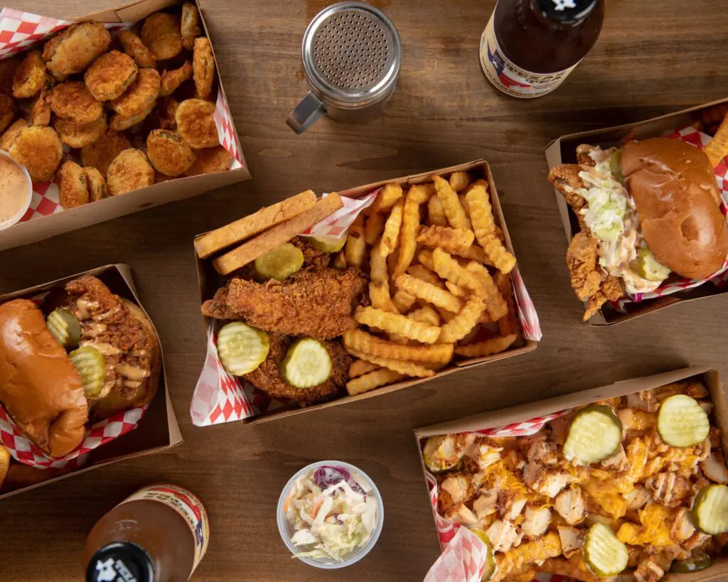 Hot and crispy chicken is served at Bird Haus located at 5353 West Alabama at  the new food hall dubbed The Conservatory Galleria. (Photo by Rochelle Abante of Abante Photography)