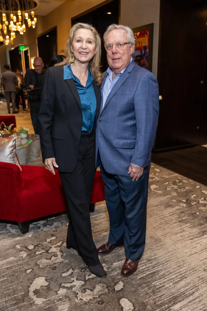 Carol & Mike Linn, 2026 Men of Distinction honoree, pictured at aT exas Children's Houston Open event (Photo by Jenny Antill)