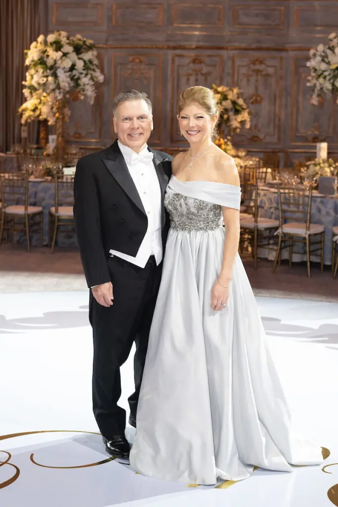 Chairs Margaret & Jonathan Cox at the Houston Ballet Ball 'Mayerling' at Wortham Theater Center. (Photo by Wilson Parish)