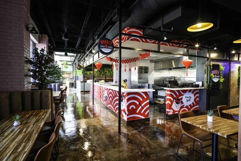 The new Conservatory Galleria is an expansive food hall with 11 restaurant options. (Photo by Abante Photography)