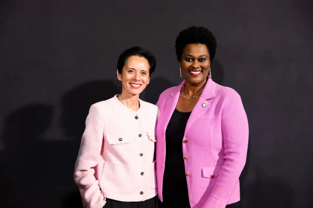 Valérie Baraban, Martha Castex-Tatum at Celebrating 100 Years of Friendship at Rothko Chapel (Photo by Hung L. Truong)