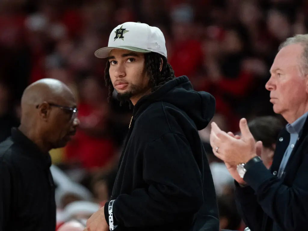 Houston Texans quarterback C.J. Stroud is becoming a Fertitta Center regular. (Photo by F. Carter Smith)