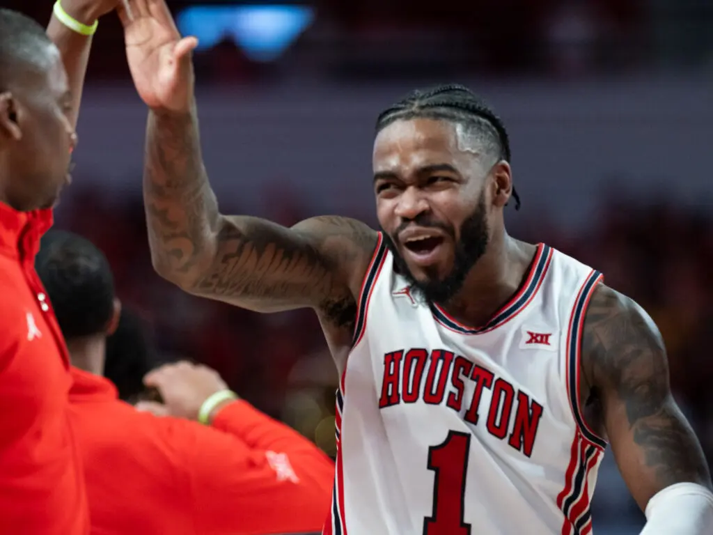 Former University of Houston point guard Jamal Shead is one of the greatest Cougars in UH's storied basketball history. And he already has two buzzer beating game winners. (Photo by F. Carter Smith)