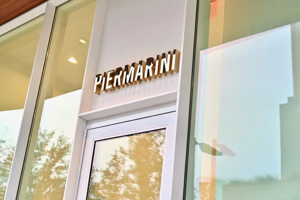 Owned by mother and son duo Tina and John Piermarini, Piermarini offers elevated apparel and accessories for both men and women.