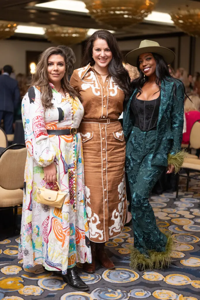 Daniella Hernandez, Cinthya Reade, Felicia Stone at the Trailblazer Awards luncheon and fashion show.