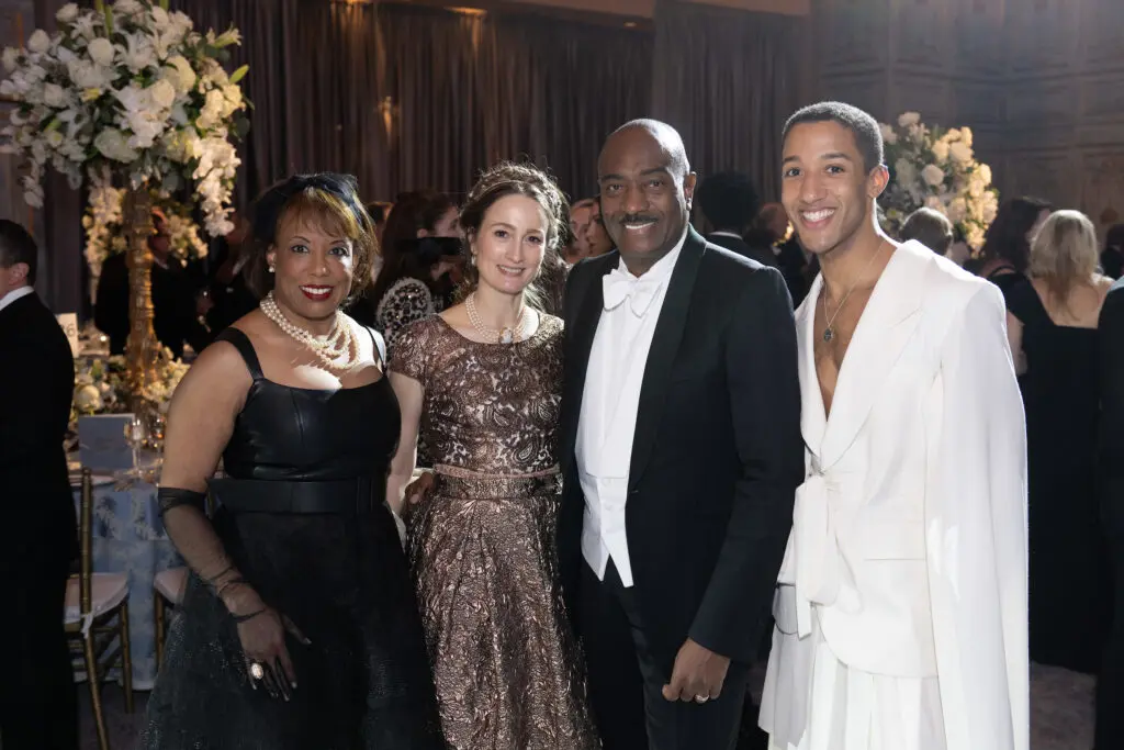 Desrye Morgan, Julie Kent, Reggie Van Lee, and Harper Watters at the Houston Ballet Ball 'Mayerling' at Wortham Theater Center. (Photo by Wilson Parish)
