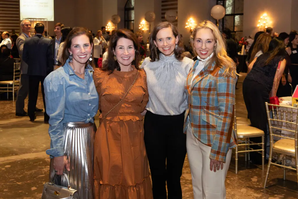 Emily Banks, Lindsey Harris Massengale, Mary Rebecca Dick, Frani Broussard Denenburg at Texas Children's Hospital 'Cooking Up a Cure' event at The Revaire (Photo courtesy of Texas Children's Hospital)