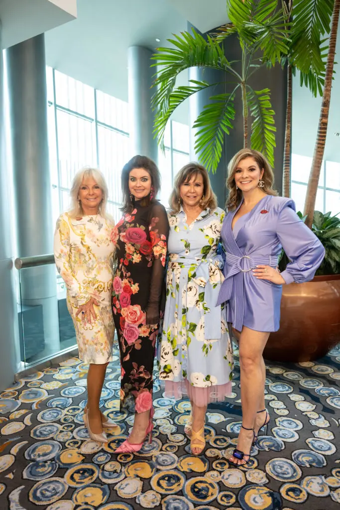 Grethchen Gilliam, Janeen Comer, Cyndy Garza Roberts, Angela Hernandez at the Trailblazer Awards luncheon and fashion show.