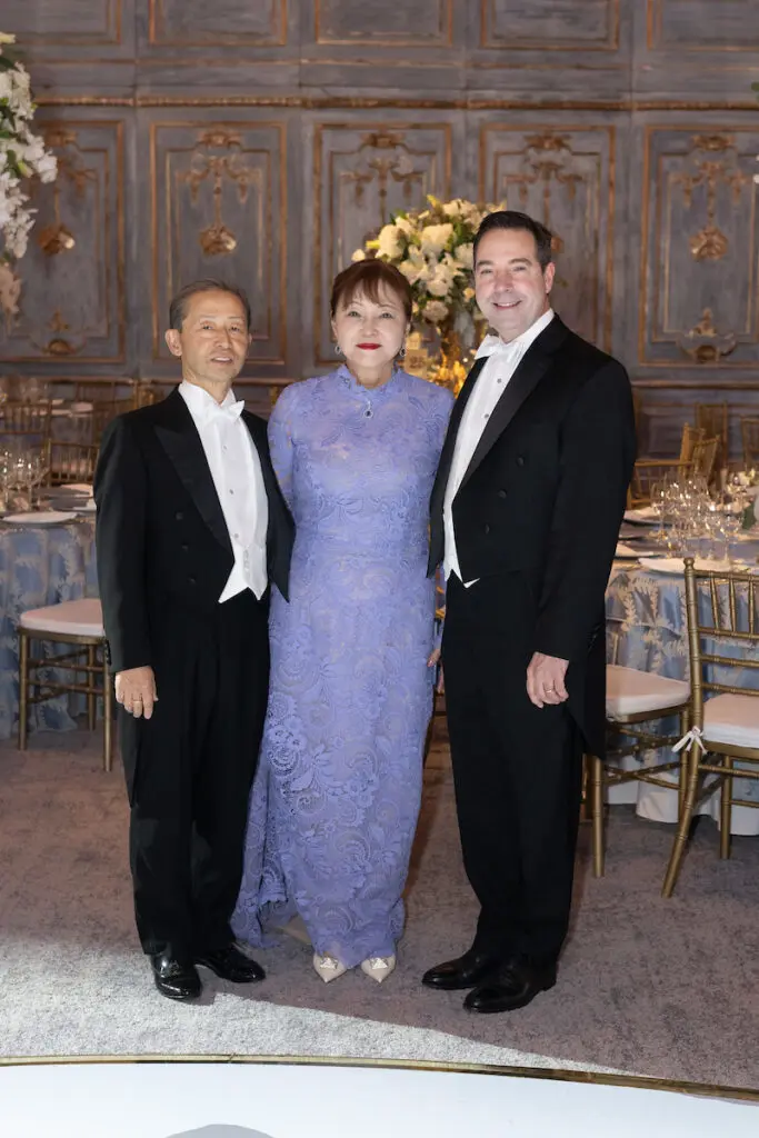Honorees Yasuhiko & Akemi Saitoh with Houston Ballet executive director Jim Nelson at the Houston Ballet Ball 'Mayerling' at Wortham Theater Center. (Photo by Wilson Parish)