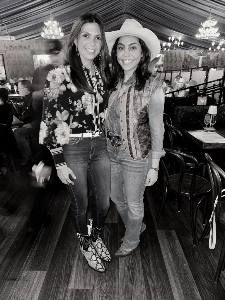 Anoosha Taghdisi, Nicole Katz on opening night of The Ranch Steakhouse + Saloon. (Photo by Shelby Hodge)