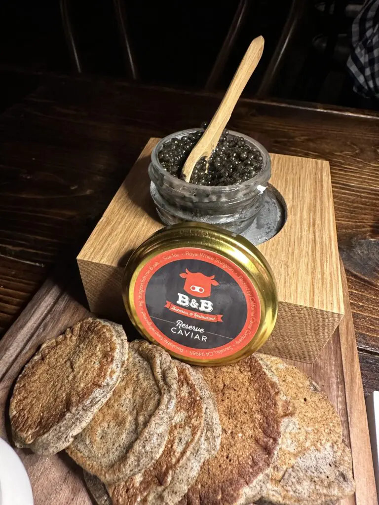 B&B Butchers & Restaurant caviar is a popular menu item at The Ranch Steakhouse + Saloon at Rodeo Houston. (Photo by Shelby Hodge)