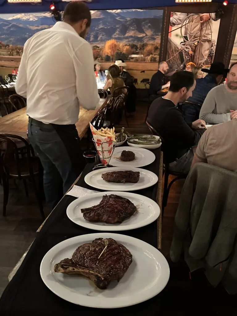 Guests at The Ranch Steakhouse + Saloon on opening night of Rodeo Houston are big on premium beef. (Photo by Shelby Hodge)