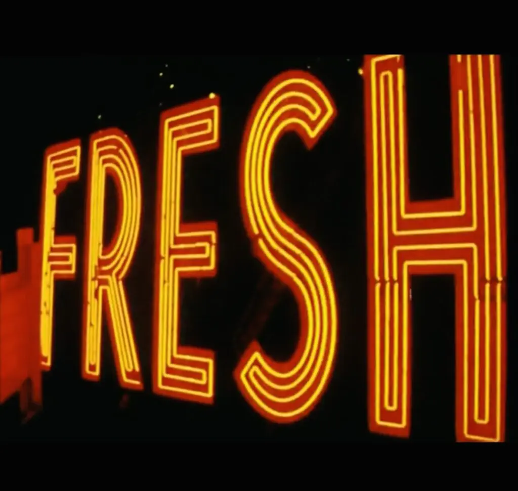 The late film director and photographer William Klein's cinematic debut, "Broadway by Light" (1958), featured neon lighting in New York City. 