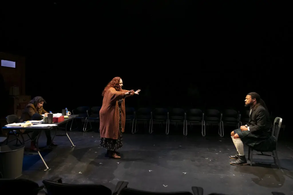Tamarie Cooper as Deb Chandler and Dillon Dewitt as Tim Padley in The Catastrophic Theatre's "It Is Magic." (Photo by Anthony Rathbun)