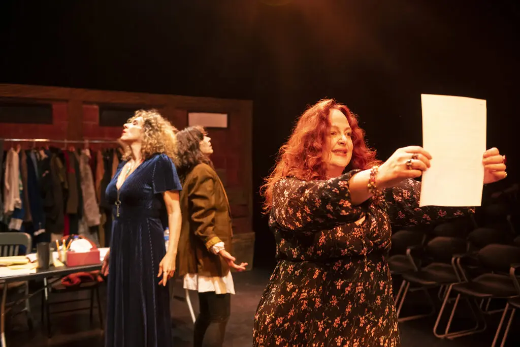 Tamarie Cooper, Amy Bruce, and Courtney Lomelo as sisters in The Catastrophic Theatre's "It Is Magic." (Photo by Anthony Rathbun)
