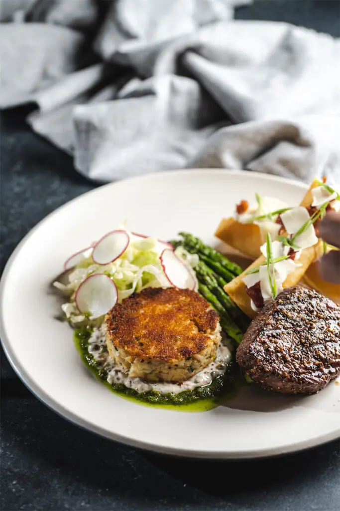The crab cakes at JOEY Dallas are a must-try starter or entree. (Courtesy)