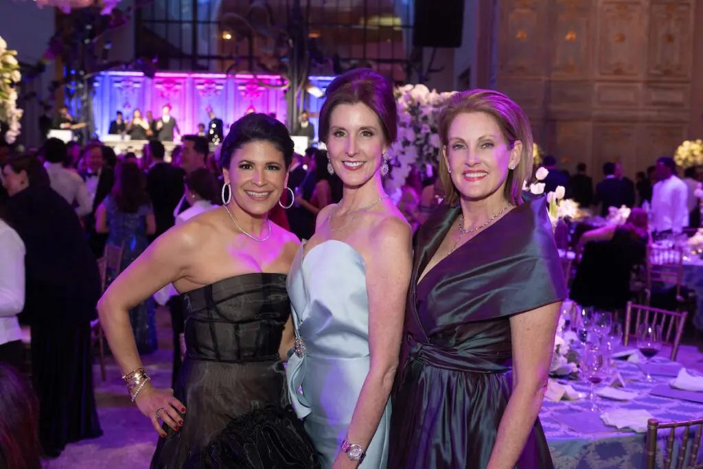 Kristy Bradshaw, Phoebe Tudor, Stephanie Tsuru  at the Houston Ballet Ball 'Mayerling,' held at Wortham Theater Center. (Photo by Wilson Parish)