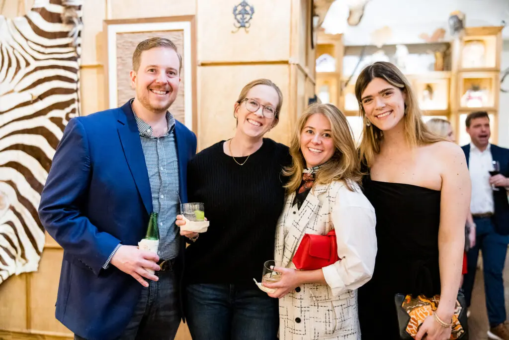 Larry & Rita Walton, Louise Mellon, Julia Laughlin at the Houston Museum of Natural Science H.P. Attwater Society event. (Photo by Hung L. Truong)