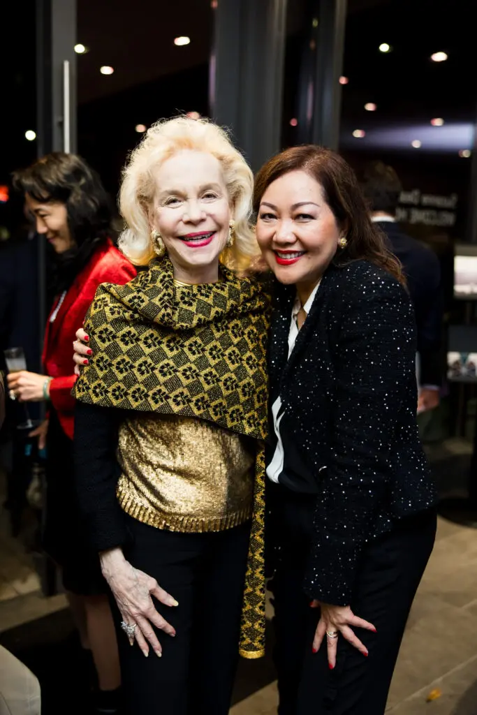 Lynn Wyatt, Thuy Tran at Celebrating 100 Years of Friendship at Rothko Chapel (Photo by Hung L. Truong)