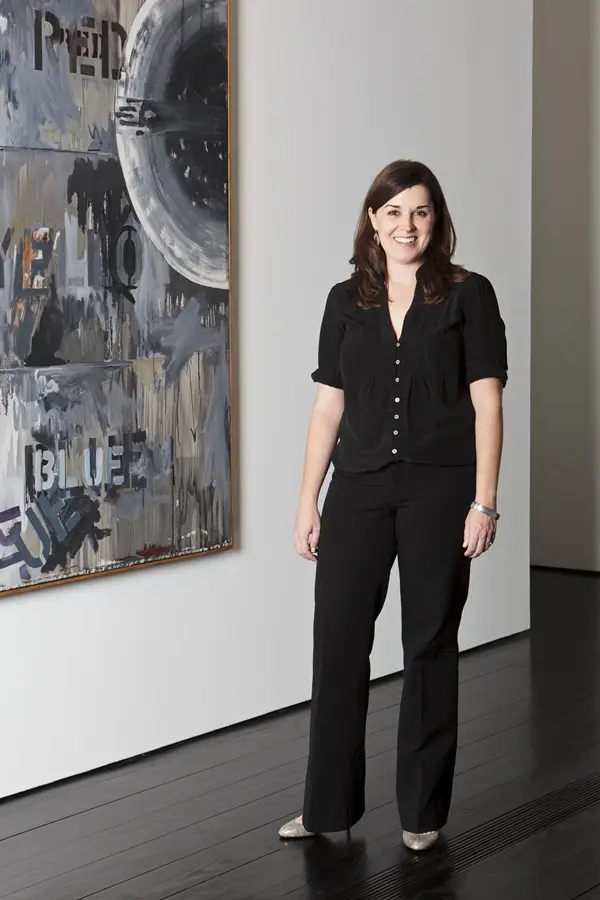 Michelle White, senior curator for The Menil Collection, co-curated the "Chryssa & New York" exhibit with Dia Art Foundation external curator Megan Holly Witko. After leaving The Menil Collection March 10, the exhibit travels to Wrightwood 659 in Chicago. (Photo by Eric Hester. Courtesy The Menil Collection)