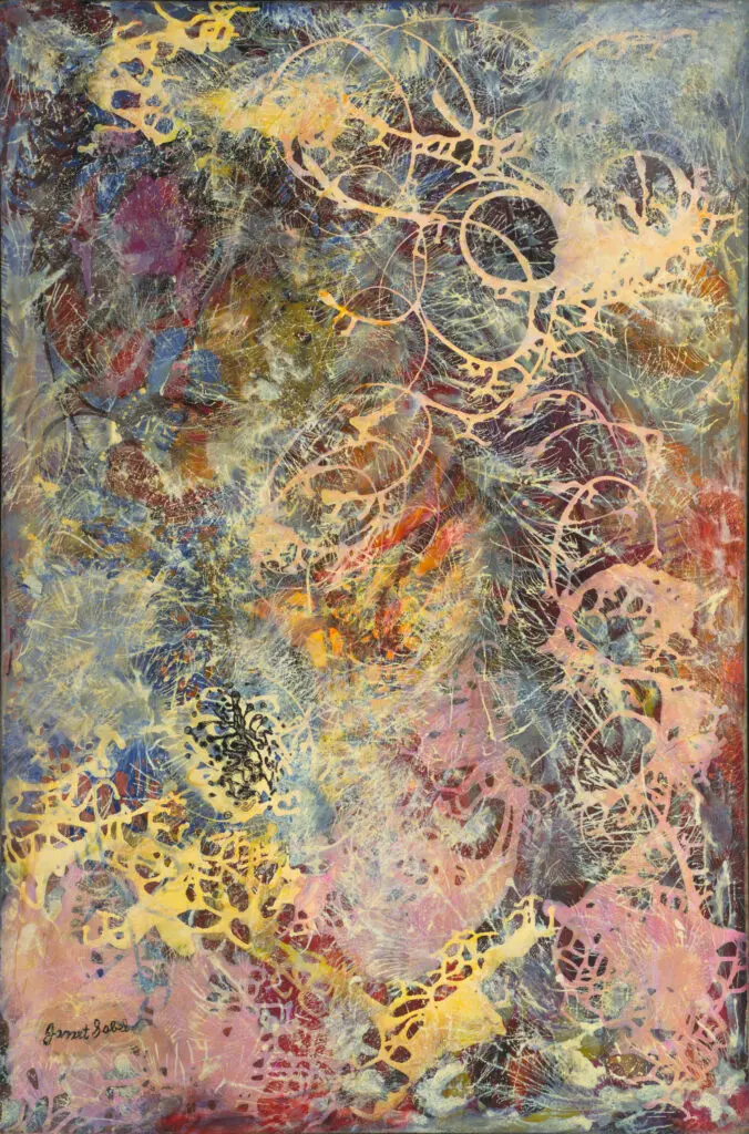 Janet Sobel's "Milky Way" (1945) at The Museum of Modern Art, New York. (© Janet Sobel. Photo © The Museum of Modern Art/Licensed by SCALA / Art Resource, NY)