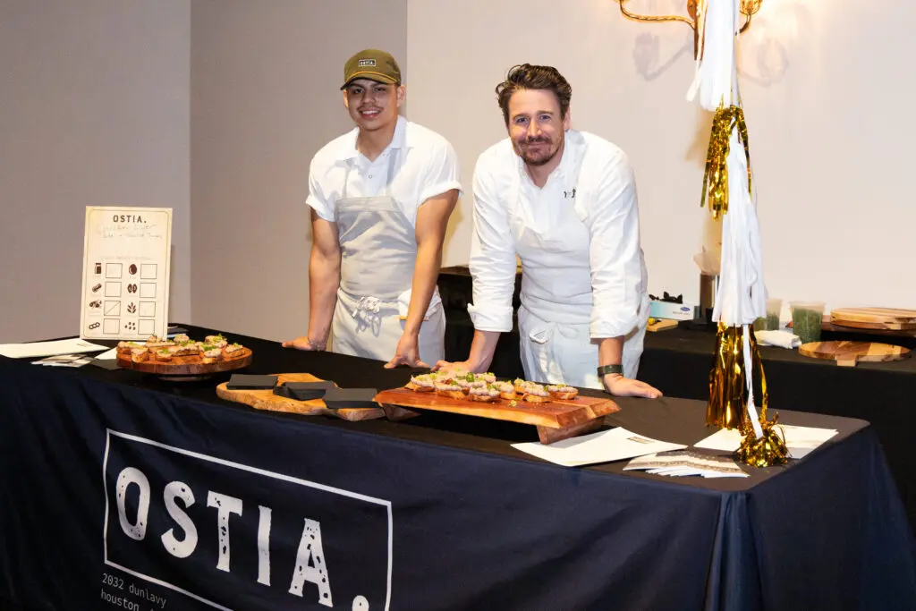 Ostia Chef Travis McShane and staff at Texas Children's Hospital 'Cooking Up a Cure' event at The Revaire (Photo courtesy of Texas Children's Hospital)