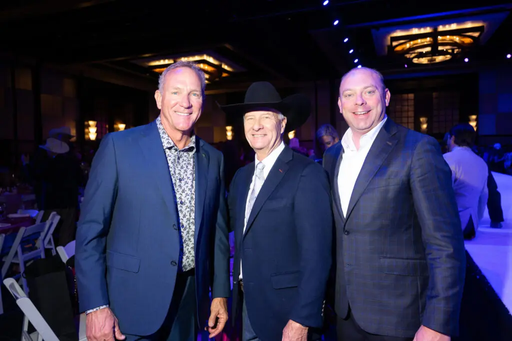 Roger Camp, Jim Winne, Matt Cone at the Trailblazer Awards luncheon and fashion show.