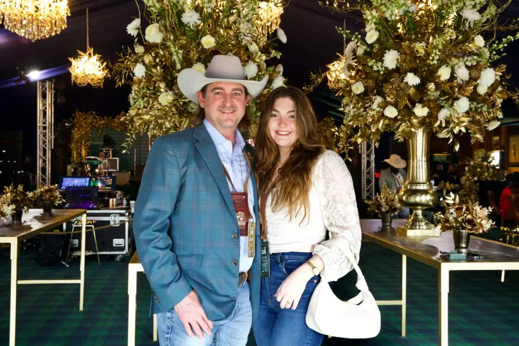 Russell & Lane White in the Cotton 'Q Club at Rodeo Houston 