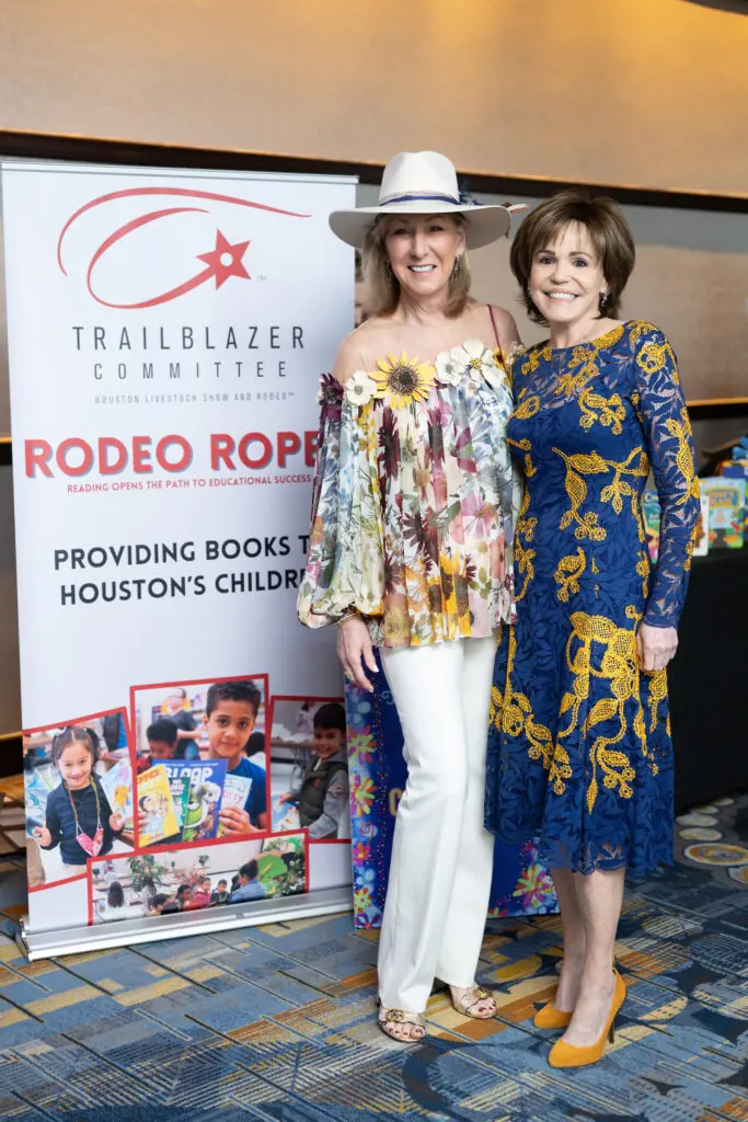 Shelley Boyer, Hallie Vanderhider at the Trailblazer Awards luncheon and fashion show.
