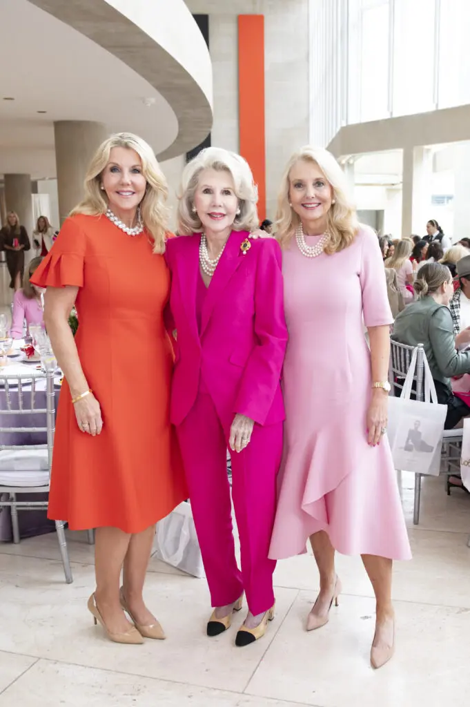 St. Valentine's Day Luncheon honorary chairs Debbie Hayhurst, Sharon McCullough, Libby Hunt (Photo by Tamytha Cameron)