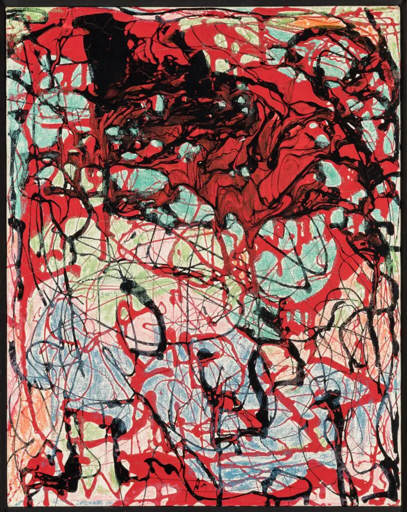 Janet Sobel's "Untitled" (1946–48), at San Diego Museum of Art (© Janet Sobel. Photo by Matthew D. Meier)